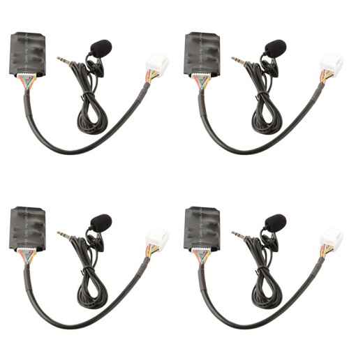 4X voor  RAV4  AUX Adapter Handsfree Disc Box Harnas met Microfoon  Verbindingsmodule