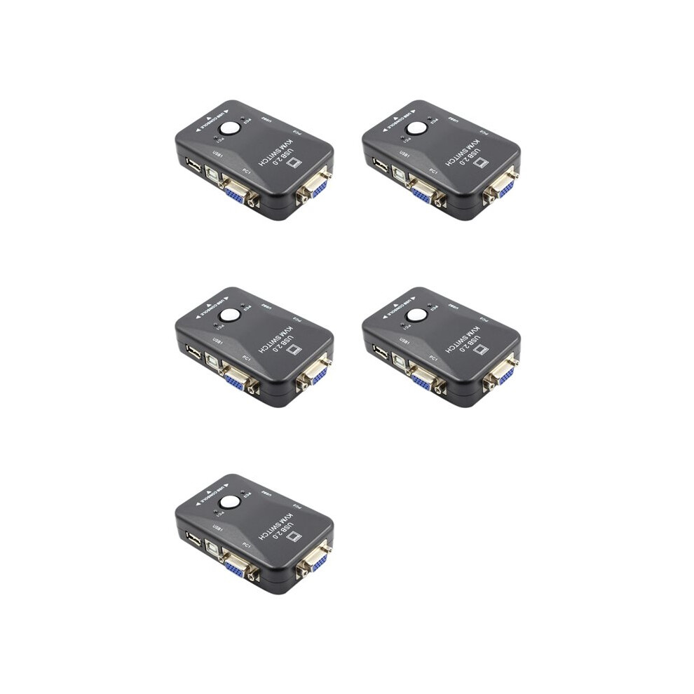 5X Kvm 2 Port Vga Usb 2.0 Kvm Mouse Switcher Keyboard 1920X1080 Box Sharing Vga Splitter 6031362700998