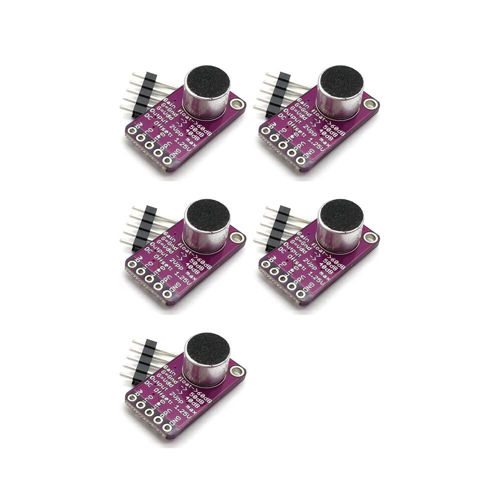 5X Max9814 Microphone Amplifier Module Mic Microphone Sound Amplification For Audio Projects And Sound Systems 6031193628836