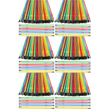 Juego de 600 Pinceles de Plástico A Granel para Pintar, Pintar Al Óleo, Acuarela, Suministros para el Aula para Artes y Manualidades