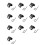 10X Hood Release  Handle Repair Kit,Fits for  , CR-V, Element 1