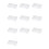 10X Plastic File Organizer Transparent Square Storage Box A4 Storage Box File Storage Box S 1