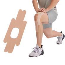 Kinesiology Tape 4 Pack Waterproof Elastic Latex Precut Knee Support Tape for Pain Relief and Sports