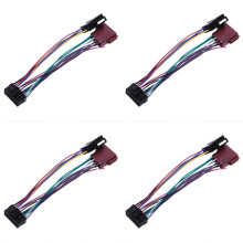 4X 16Pin Car Stereo Radio Harness for Radio Plug Auto Adapter Harness Connector Sksy16-21 + Iso