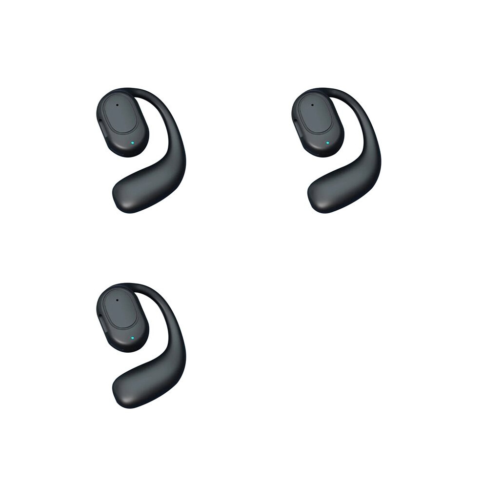 3X Wireless Headphones Headset With Microphone Bone Conduction Handsfree Noise Canceling Earphones 6034153903387