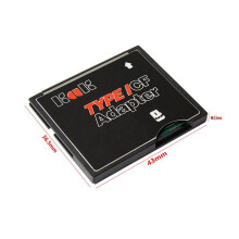 2X Geheugenkaartadapter Eén Poort SDHC SDXC TF Naar CF-Kaartadapter voor Camera Type I-Kaartconverter