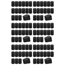 300 Stuks Metalen Stempelen Blanks Zwart voor Stempelen, Gravure Blanks Aluminium Stempelen Blanks Sleutelhanger Blank Dog Tag