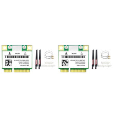 2X RTL8822CE WiFi Card +Antenna Kit 1200Mbps 2.4G+5Ghz 802.11AC Network PCIe BT 5.0 Support Laptop/PC Windows 10/11