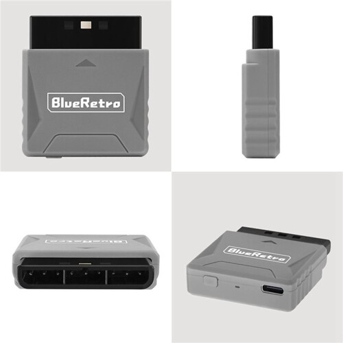 2X Adattatore per Controller di Gioco Wireless Blueretro Receiver per PS1/per PS2 Compatibile con Controller Wireless per PS4 per PS5 per  D 2