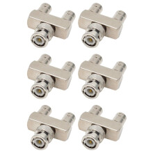 6X Connecteur en Cuivre Pur BNC Trois Voies un Mâle à Deux Femelles Type Y BNC Mâle à Femelle Adaptateur RF BNC-JKK