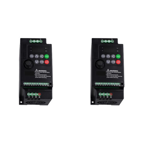2X Universal Frequency Converter 220 to 380 Vfd Single Phase Input Three Phase Output 2.2KW Motor Governor 1
