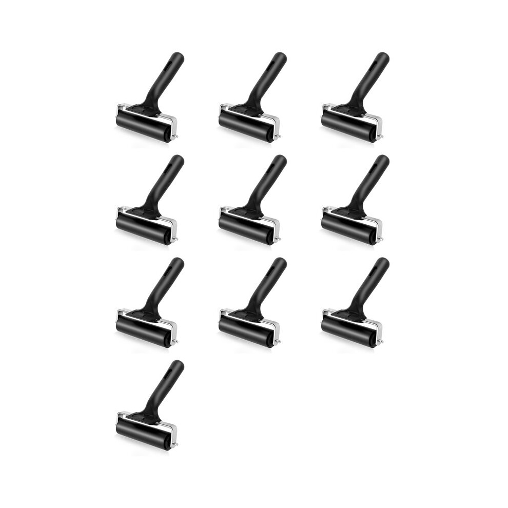 10X Thinp Rubber Roller,Brayer Rollers For Crafting 3.74Inch Rubber Roller Black For Crafting Printing Inking 6032516079809