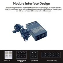 3X 400W PSU ATX Full Modular Power Supply FLEX Module Power Supply Low Noise for Small 1U (Flex ITX) Computer Chassis