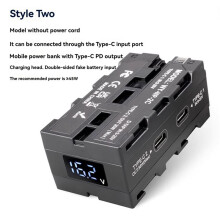 3X D-TAP Naar NP-F550/970 Dummybatterij NP-F-Serie Dubbelzijdige Dummybatterij Cameramonitor Beeldoverdracht Fotografie
