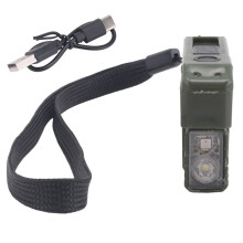 3X G5 Uppladdningsbar EDC-Ficklampa, 400 Lumen, Magnetisk -LED-Lampa i Fickformat med 180 Roterande RGB-Dubbelljus