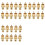 30Pcs Gold Plated RCA Plug Cap Short-Circuit Socket, Phono Connector RCA Shielding Jack Socket Protect Cover Caps 1