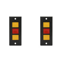 2X Abridor de Porta de Garagem, Caixa de Fechadura Elétrica Do Rolo da Porta, Interruptor de Botão Oculto Montado Na Superfície D
