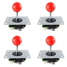 4X Arcade Joystick Controller Joystick Joystick with Circuit Board 5P Pin Without Light Joystick Game Console Handle D
