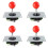 4X Arcade Joystick Controller Joystick Joystick with Circuit Board 5P Pin Without Light Joystick Game Console Handle D 1