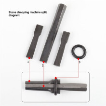 4X Stone Splitting Tool Stone Splitter Metal Plug Wedges Concrete Rock Splitters 16x105mm Stone Chopper Chisels