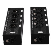 4 Coppia di Estensori Ethernet RJ45 XLR/DMX Audio A 4 Canali, Estensore Transceiver XLR per Palcoscenici Dal Vivo, Studio di Registrazione Audio