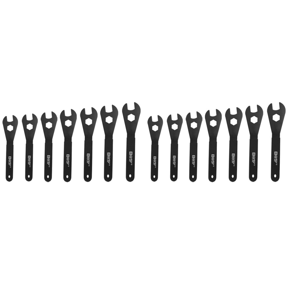 Boy 14Pcs Bike Hub Cone Wrench Wheel Axle Pedal Spanner Repair Tool 13-19Mm Bicycle Open Cone Spanner Wrench 6034240193745