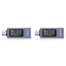 2X KOWSI Type-C Digital Display Ammeter Power Meter  4-30V 12A Voltmeter Ammeter Capacity Tester KWS-2301C