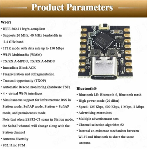 3X ESP32-C3 Development Board ESP32 C3 SuperMini WiFi  for 2