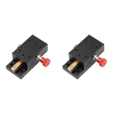2X X Axis Dovetail Fine Tuning Platform Guided Manual Shift Platform Gear Drive Knob Adjustment Slide