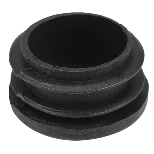 Black Plastic 35mm Dia Blanking End Caps Round Tube Insert 15 Pcs 2