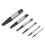 6PCS Screw Extractor Kit, Tool Steel, Portable, X-Range Sizes 3