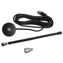 3X CB Aerial Antenna 27MHz Soft Whip Magnetic Base BNC PL259 Connector CB Aerial Antenna for  Midland  Maxon
