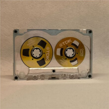 4X Disco de Cinta en Blanca de 55 Minutos Disco Abierto Pequeño de Metal de Doble Cara Disco de Cinta de Casete en Blanca, e
