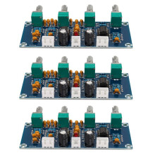 3X NE5532 Tone Board Preamp Pre-Amp with Treble Bass Volume Adjustment Pre-Amplifier Tone Controller for Amplifier Board