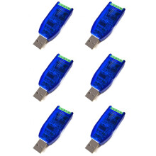 6X Industrial USB to RS485 RS232 Converter Upgrade Protection RS485 Converter Compatibility V2.0 Standard -485