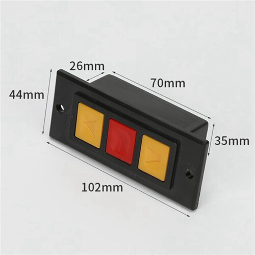 2X Garage Door Opener, Electric Door Roll  Lock Box, Surface Mounted Concealed Button  D 2