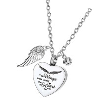 Sentimental Pet Memorial Pendant Necklace for Departed-silver