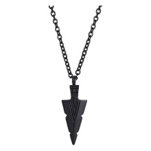 Durability Metal Pet Keepsakes Pendants Necklace For-Black