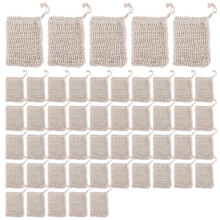 Dusch Bad Sisal Seifen Tasche NatüRlich Sisal Seifen Tasche Peeling Seife Schoner Beutel Halter 50 StüCke