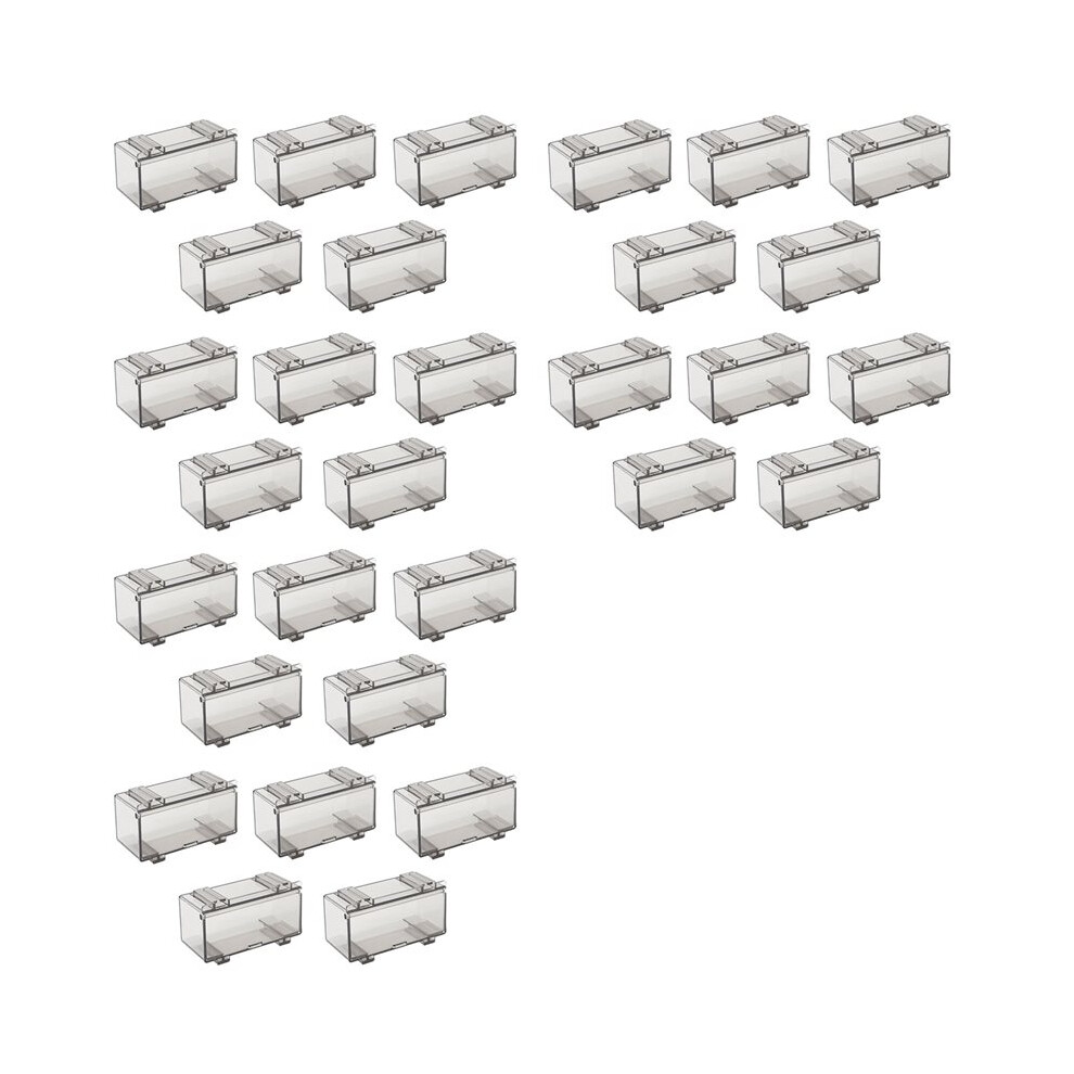 30Pcs Clear Acrylic Display Case For Car Mold, Wheels Car Model Display Case Scale Wheel Display Case B 6034173499501