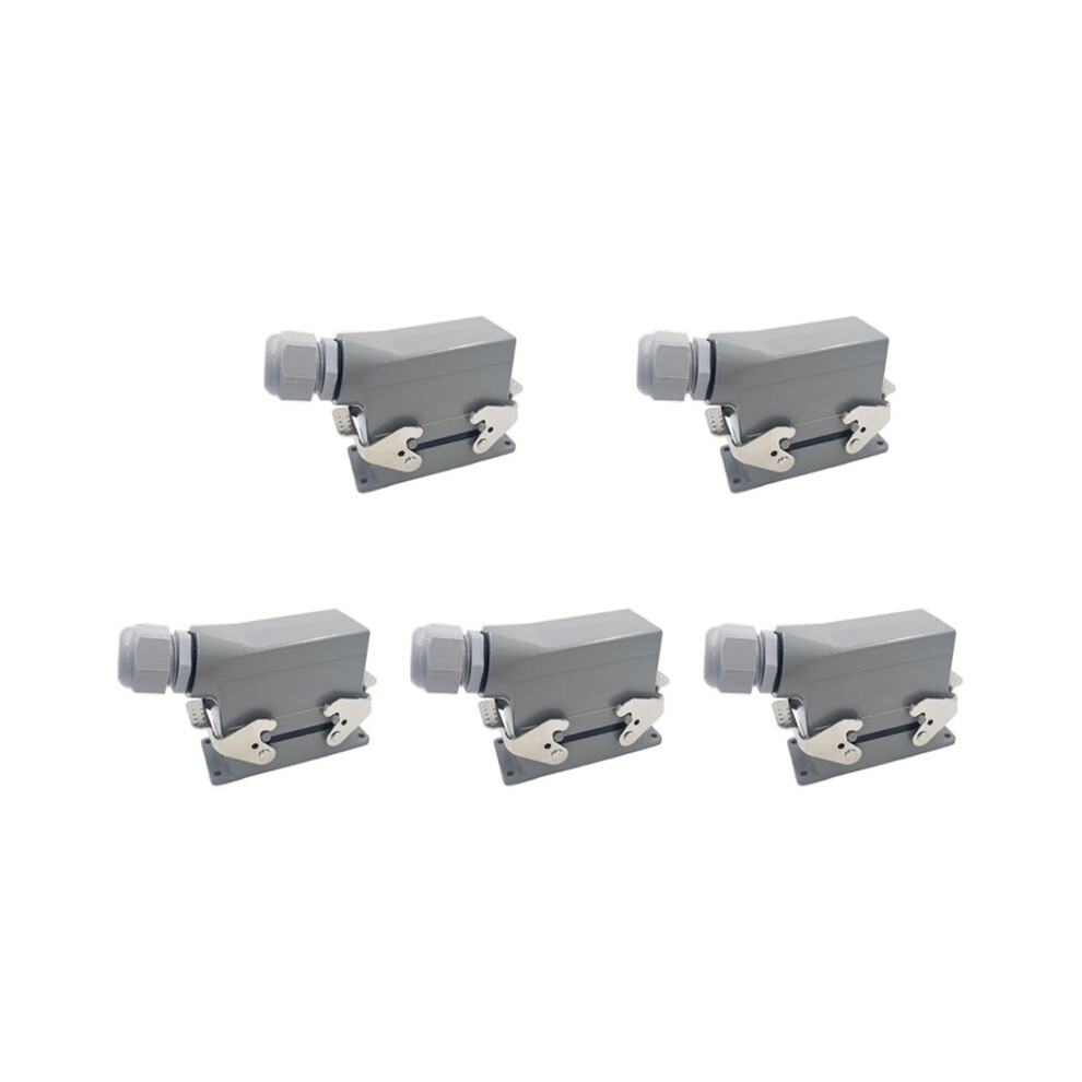 5X Rectangular Heavy Duty Connectors Hdc He 10 Core Pin 16A 500V Waterproof Aviation Plug Side Connector,Hdc-He-010 6034085239561