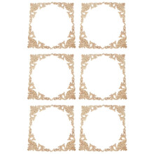 24Pcs Wood Carved Mouldings Corner Onlay Applique European Style Classic Furniture Home Decor 20X20cm