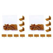 80 Pieces Tack-in Drawer Glides and Slides Furniture Glide Plastic Drawer Tack Glide with Nail for Repairing Dresser