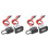 2X 50A Battery Quick Disconnect Connector with 8AWG Wire and Mounting Bracket Extension Cable Connector Kit 1