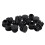 75Pcs Black Plastic Blanking End Cap Round Tube Insert Pipe Bung 16mm 2