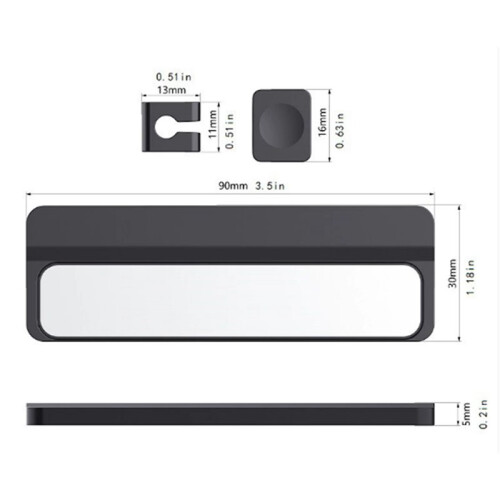 2X Magnetic Cable Clips Cable Smooth Adjustable Cord Holder Under Desk Cable Management Wire Keeper Cable Holder