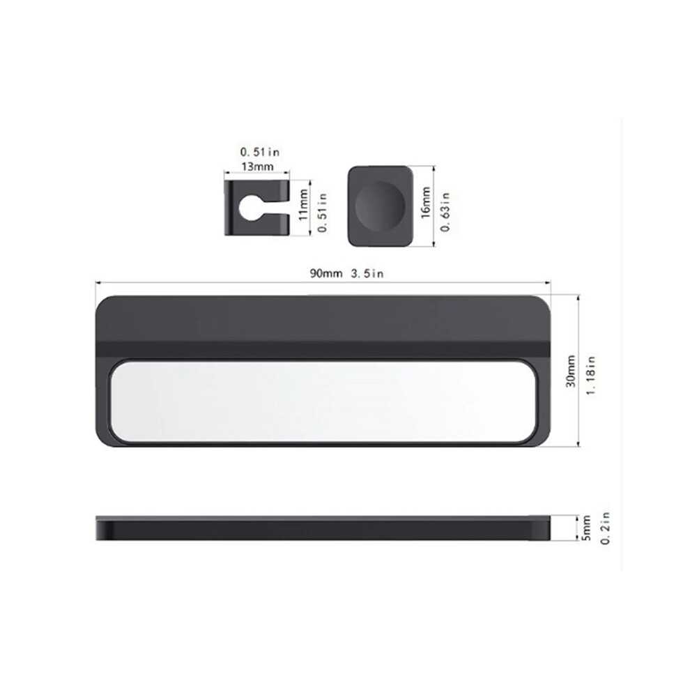 2X Magnetic Cable Clips Cable Smooth Adjustable Cord Holder Under Desk Cable Management Wire Keeper Cable Holder 6033409412420