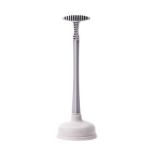Toilet Plunger and Drain Plunger, Strong Suction Clog Remover for Bathroom and Kitchen, Gray