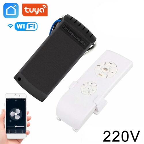 5X Tuya WiFi  Ceiling Fan Remote Control Kit APP Control  Home Adjusted Wind Speed for Alexa  Home,220V 2
