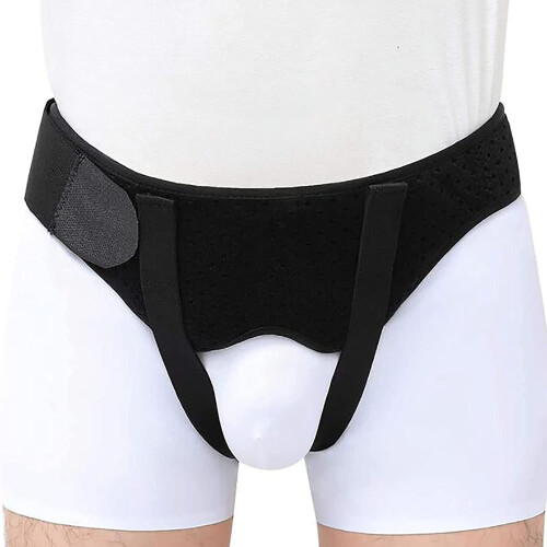 Double Inguinal Hernia Belt for Men with Removable Compression Pads and Adjustable Groin Straps, M (L) 2